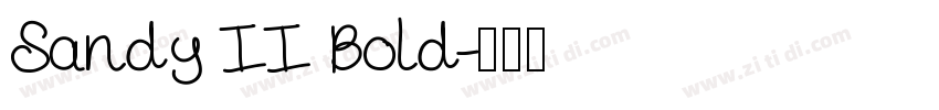 Sandy II Bold字体转换